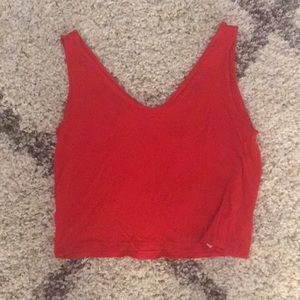 Red Topshop Crop Tank Size 4